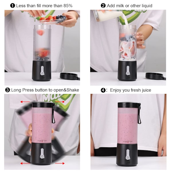 2023 Bärbar frukt elektrisk hushålls liten multifunktionell mini juicepress