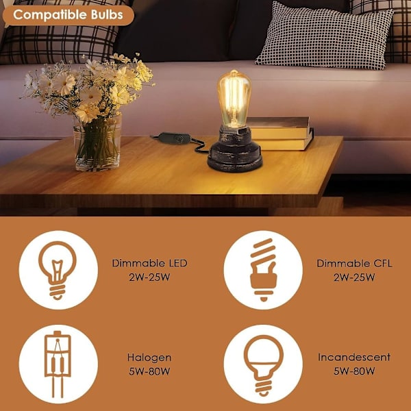 2 st Ljusdimmer Dimmer Plug LED Dimmer Switch 2 pcs
