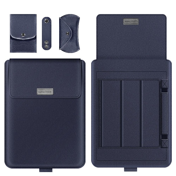 Mordely 11 13 15 17 tums förvaringsväska för bärbar case Navy Blue 15 inch