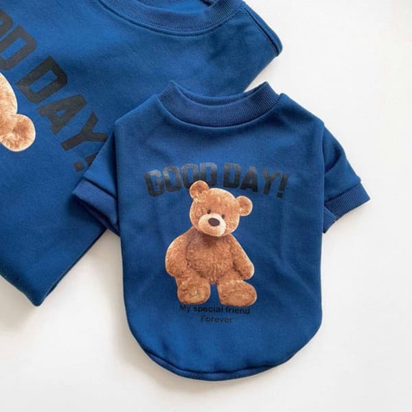 Mordely Husdjurskläder Hundtröja BLÅ blue M