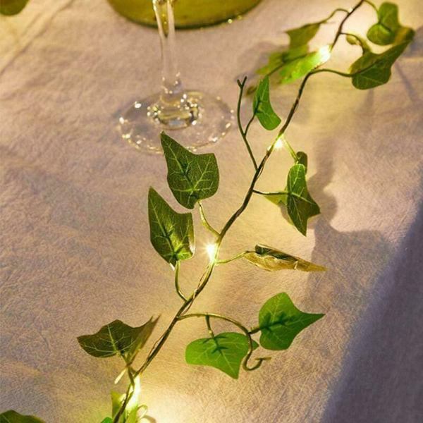 Mordely LED aurinkoenergialla toimivat Ivy Fairy String Lights 2M 20LED 2m20LED