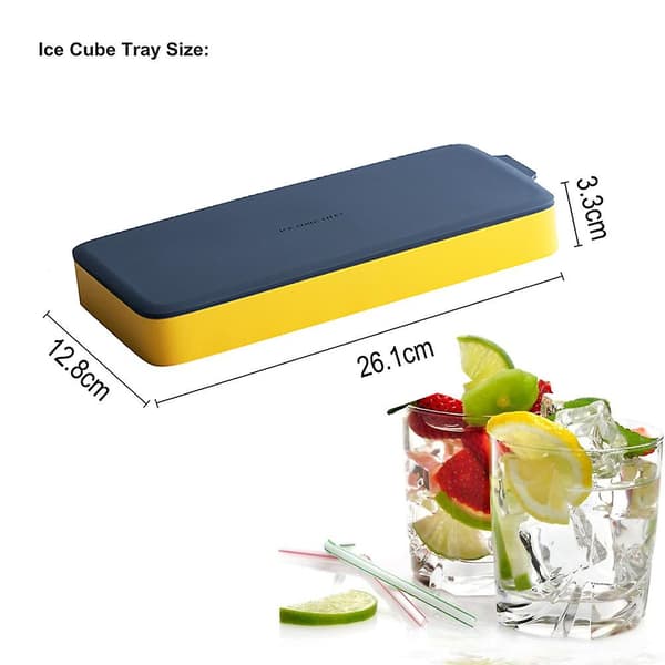 Mordely Ice Cube Tray Silicone Easy Release Flexible Trays Molds