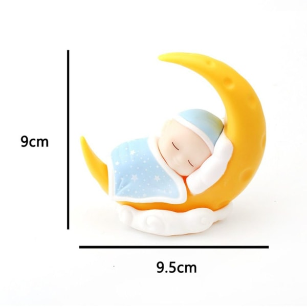 Mordely Baby Moon Dolls Moon Ornament BLÅ Blue