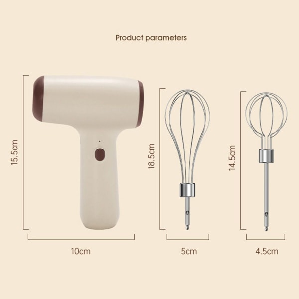 Mordely Äggvisp Matmixer KHAKI DOUBLE STICK Khaki Double Stick-Double Stick