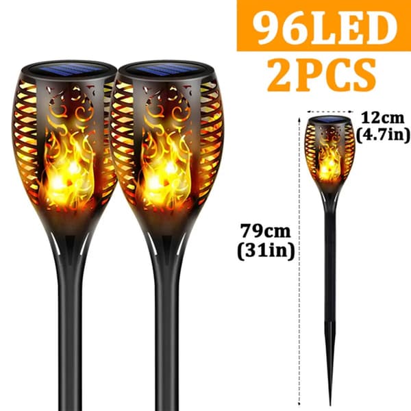 2st 96 LED utomhussolljus Trädgård Vattentät lampdekor