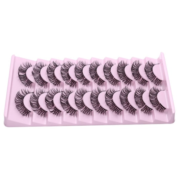 Mordely 10 Par Cluster Lashes Russian Strip Lashes D02