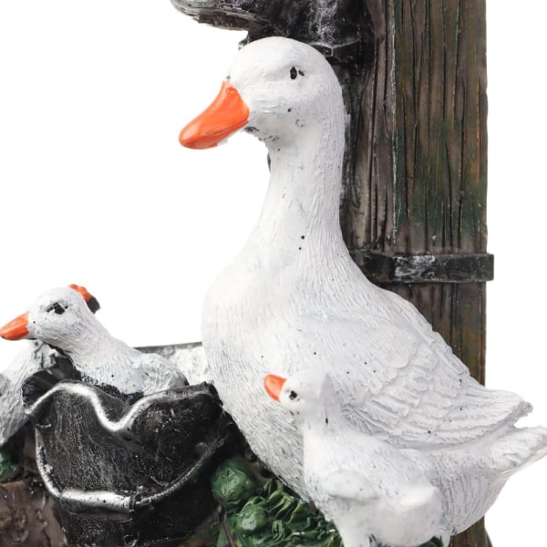 Mordely Resin s Feature Fountain DUCK utan ljus without light