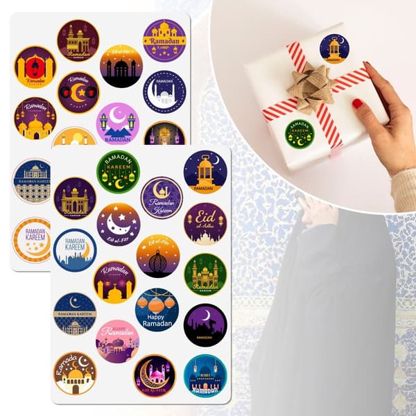 Mordely 5 ark EID Mubarak Sticker Lable Seal Stickers 02