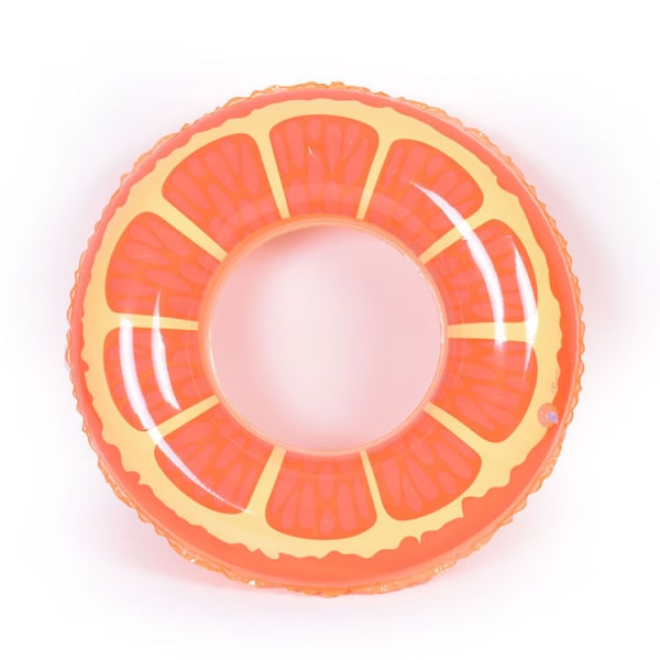 1 x Orange Swimming Ring with Inflatable Pool Floats for Kids and Adults, Pool Tube Toys for Summer Beach Water Float Party, Pool, Beach Time, 60cm 60CM