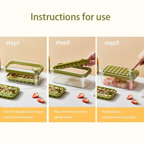 Mordely Ice Cube mould Isform VIT ENKELLAGER ENLAGER White Single layer-Single layer