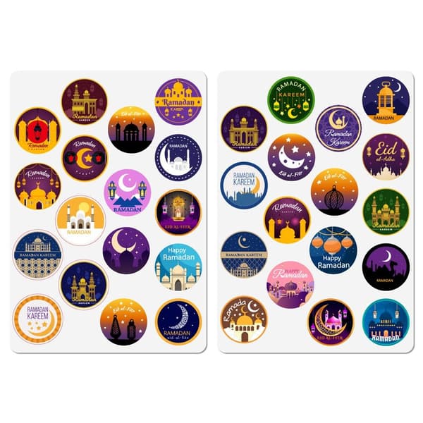 Mordely 5 ark EID Mubarak Sticker Lable Seal Stickers 02