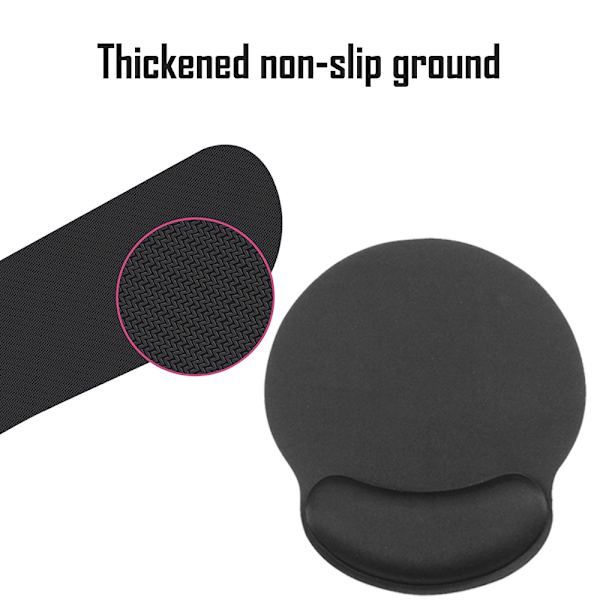 Mordely Musmatta med handledsstöd, Memory Foam tangentbordsdyna black