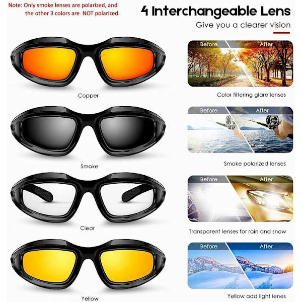 Mordely Motorcykelridning Goggle Kit, Vadderad Goggle Ram