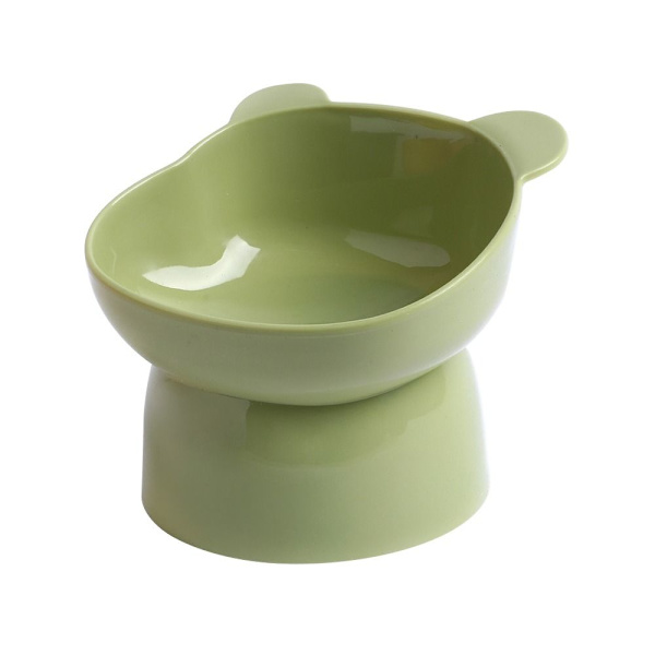 Mordely Pet Bowl High Feeding Bowl GRÖN Green