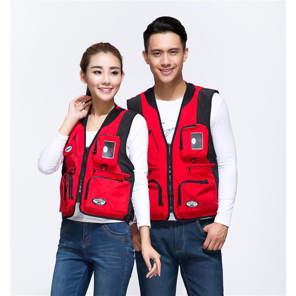 Mordely Photography Vest Men And Women Multi Pocket Overalls Fishing Casual Vest XXL
