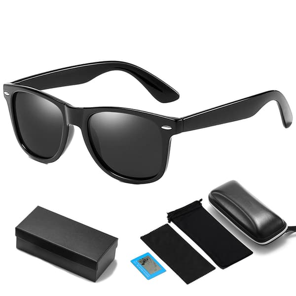 Mordely Herr Dam Solglasögon Unisex Retro Polarized Glasögon med box,