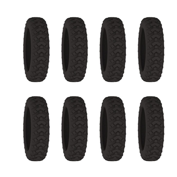 Mordely 8ST/ Set Resebagage Caster Skor Resväska Hjul Skydd black 8pcs-8pcs