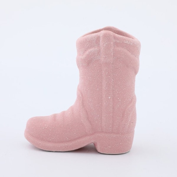 Mordely Cowboy Boot Tändstickshållare Tändstickshållare ROSA Pink