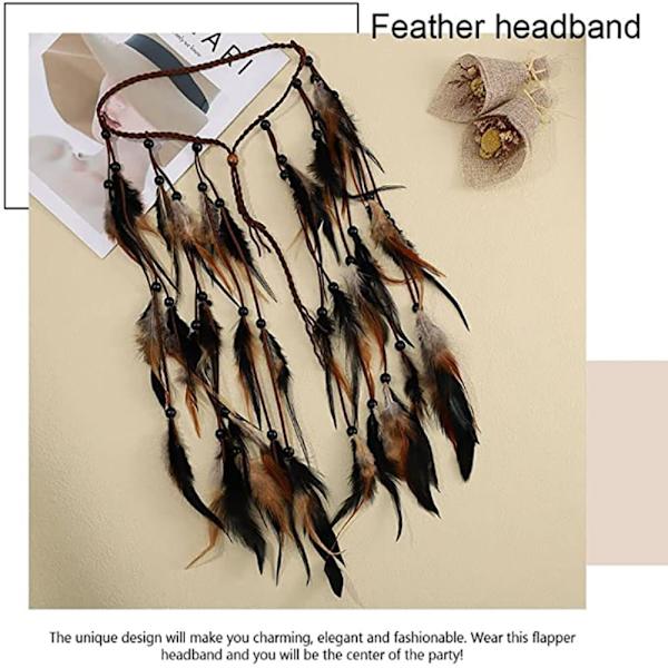 Mordely Fjäder hårtillbehör Hårband Peacock Headpiece