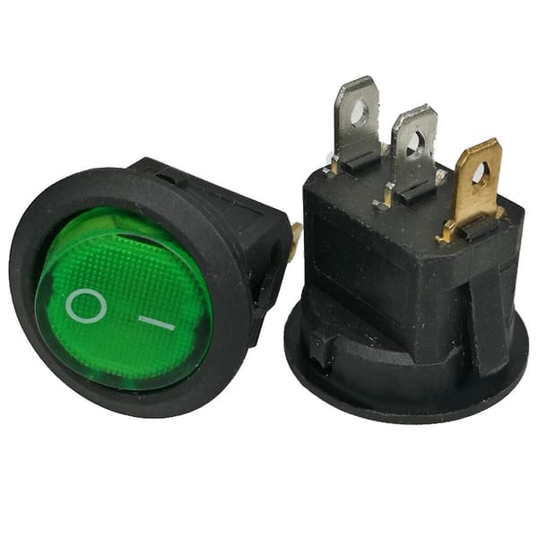 Yellow Led Lighted Rocker Toggle Switch Panel For Rv Truck Boat Electronic Power Button