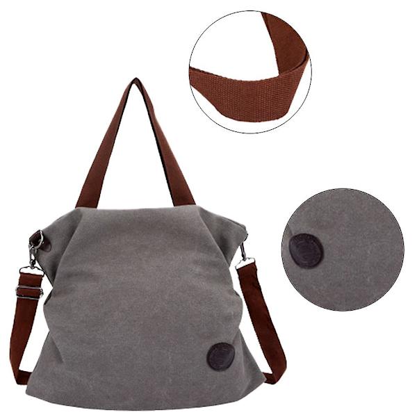 Mordely Messenger-väska i canvas för kvinnor Cross-body-väska, fritidsmode gray