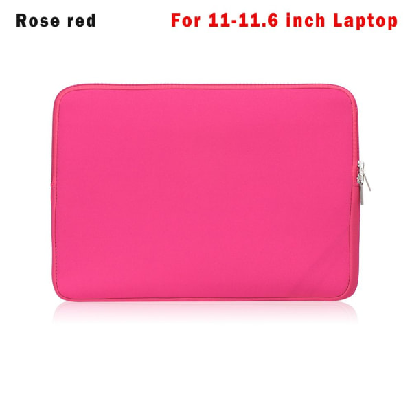 Mordely Laptopväska Fodral Case Cover ROSE RED FÖR 11-11,6 TUM rose red For 11-11.6 inch