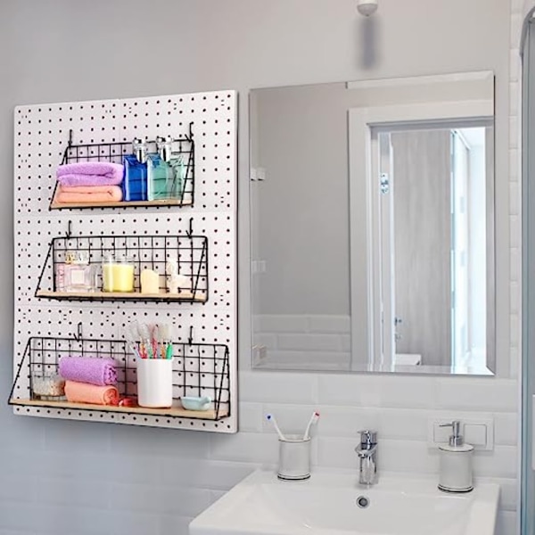 1/2 st Pegboard Hylla Set Stål Pegboard fästen SMÅ small