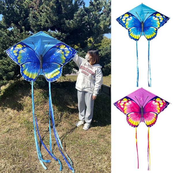 Mordely Butterfly Triangle Kite 50/100Meter Drake ROSA ROSA
