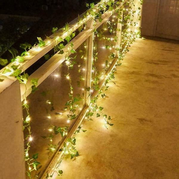 Mordely LED aurinkoenergialla toimivat Ivy Fairy String Lights 2M 20LED 2m20LED