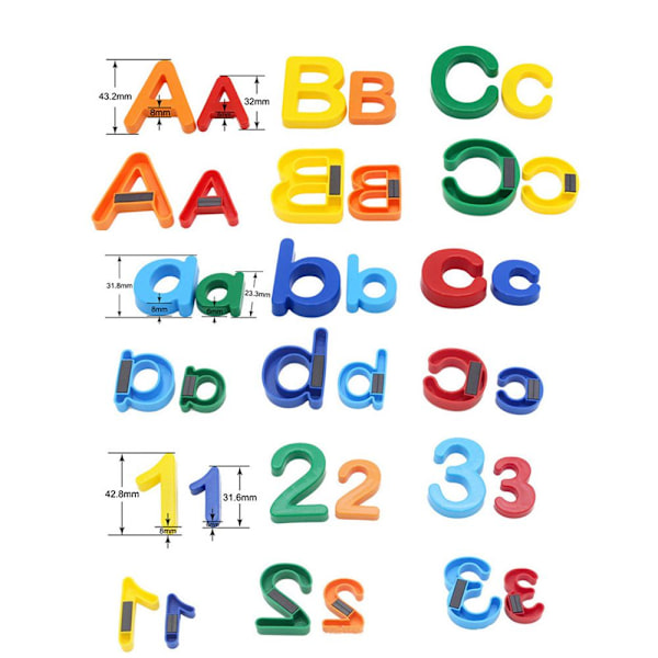 Mordely Lära alfabetet Stickers Magnetisk tidig utbildning