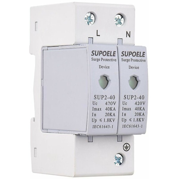 Mordely Ac 420v 2p+2p 40ka Surge Protective Device Household Lightning Arrester Thunderproof Protector Circuit Breaker Din Rail Installation