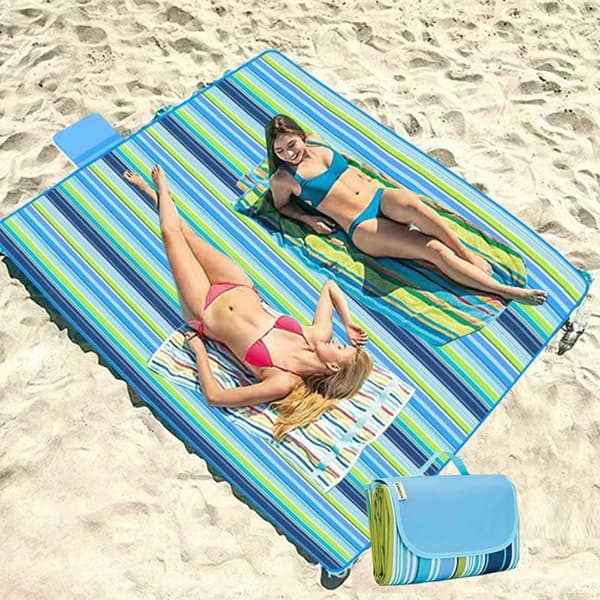 Mordely Utomhus picknick markmatta Campingfilt GRÖN 100CM Green 100cm