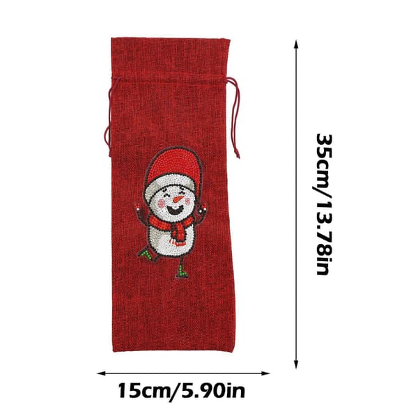 Mordely Special Drill Wine Bottle Covers Kit för julbord dec
