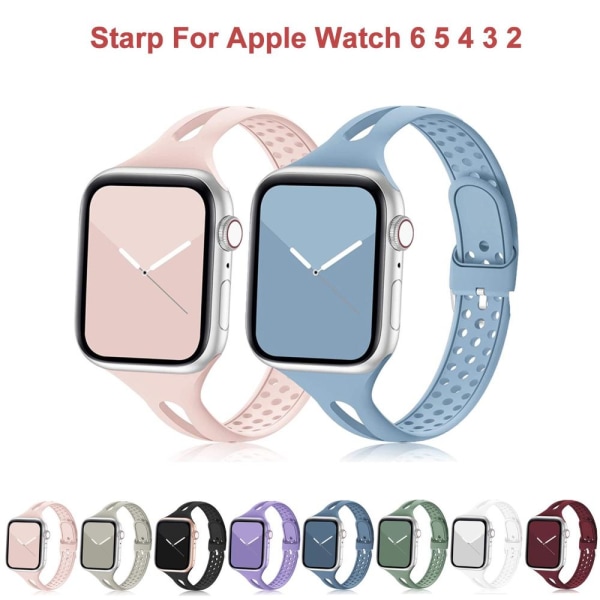 Mordely Watch för Apple Watch SE 6 5 4 3 2 grey 38/40mm