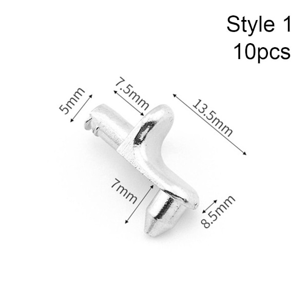 Mordely 10st/förpackning Hyllstöd Panelhållare 10ST STYLE 1 10ST STYLE 10Pcs Style 1