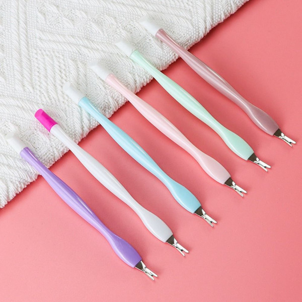 Mordely Nail Art Fork Nipper Dead Skin Trimmer BLÅ blue