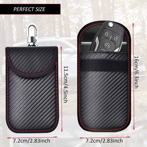 Mordely Faraday Key Fob Protector (2-pack) Bilnyckelsignalblockering