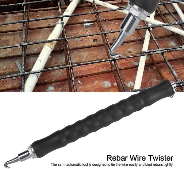 Mordely Semi-automatic Rebar Wire Twisting Machine Construction Site Reinforcement Tying Tool With Retractable Hook For Tying Rebar And