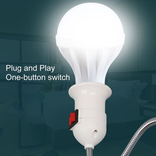 E27 Lampfot med strömbrytare Lamphållare EU PLUG