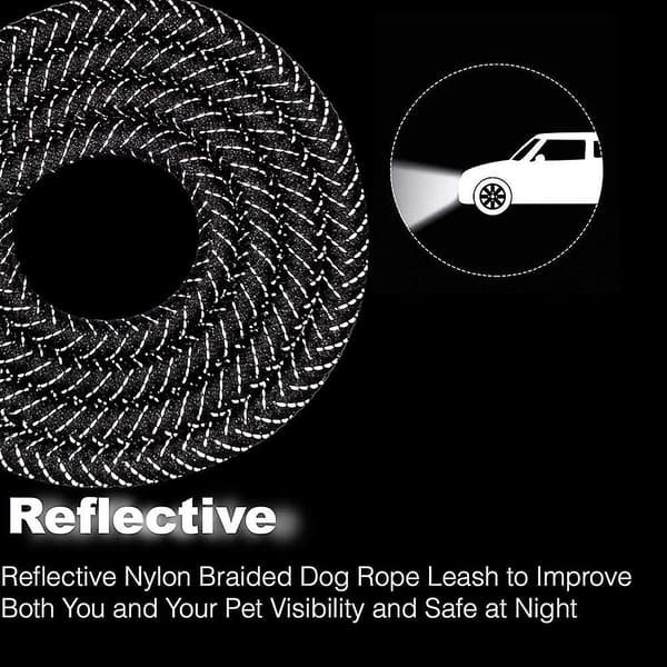 2023 1.5m Strong Dog Leash Rope Dog Leash Highly Reflective Threads With Soft Padded Handle For Small Medium Large Dog