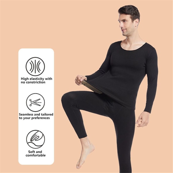 Thermal för män Helt Set ong Johns Top & Bottom IGHT Light Gray L