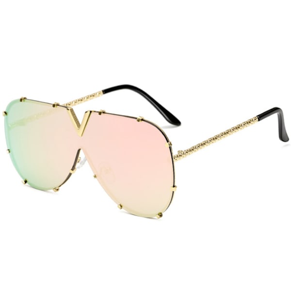 Mordely Stora V Oversized Damsolglasögon Designer Big Frame Retro #3