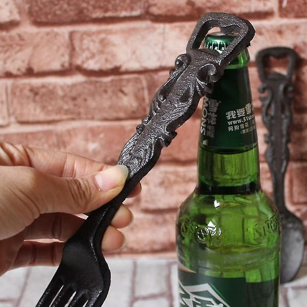 Retro Nostalgic Cast Iron Craft Iron Beer Bottle Opener