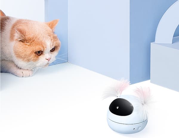 Infraröd laserkattleksak, automatisk rolig kattfjäder