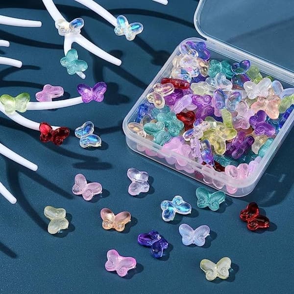 Mordely Beads Butterfly Beads Crystal Beads