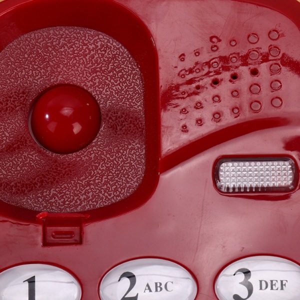 Sladdtelefon Trådbunden telefon RÖD Red