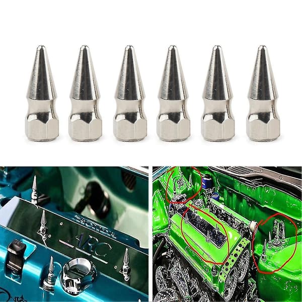 6 Pcs Engine Valve Cover Washer Bolt Nuts Kit For Integra Rsx H23a1