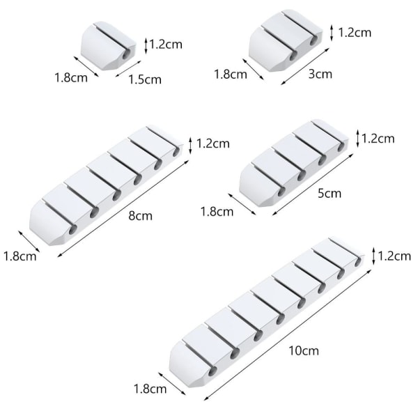 Mordely Cable Winder Wire Organizer white 4 Clips-4 Clips