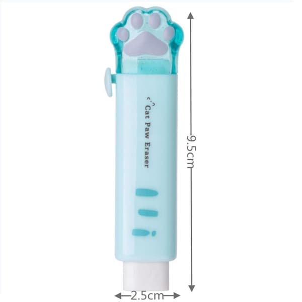 Mordely 2ST Eraser Kawaii Cat Paw VIT White