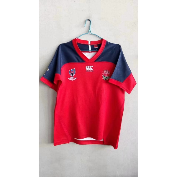 Mordely 2019 World Cup England Borta Rugbytröja för vuxna XXXL